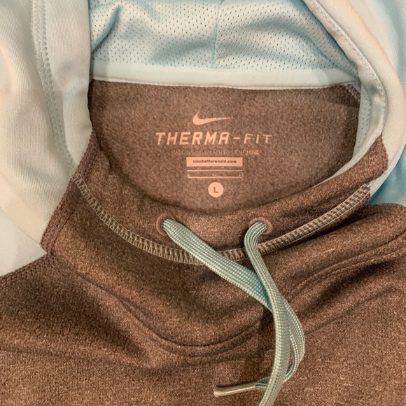 NIKE Just Do It blue and grey hoodie - Picture 4 of 6